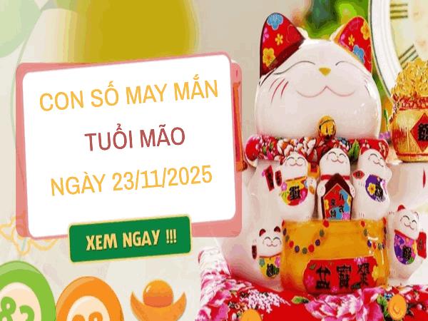 Tổng hợp con số may mắn tuổi Mão 23/11/2025 hút tài lộc