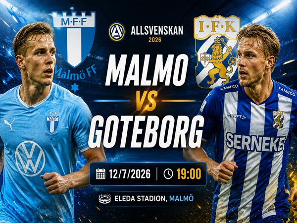 Nhận định, dự đoán Malmo vs Goteborg 19h00 ngày 12/7