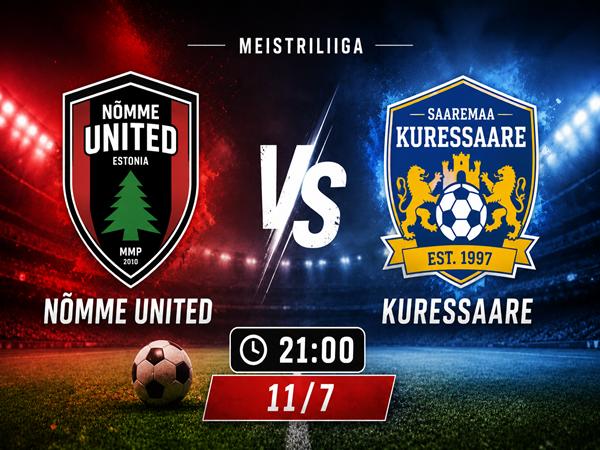 Nhận định kèo Nõmme United vs Kuressaare 21h00 ngày 11/7